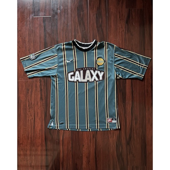 Nike Other - Vintage 1997 Nike Los Angeles LA Galaxy MLS Home Jersey Green Striped Mens Large